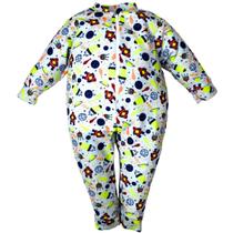 Macacão Infantil Pijama Com Ziper 1 ao 3 Macio e Quentinho