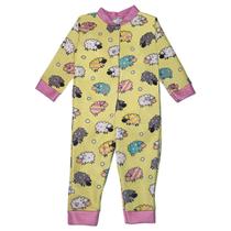 Macacão Infantil Soft 1 a 4 Estampado Inverno Proteção Lindo Menina Pijama Quentinho Confortável Premium Colorido - Meimi Amores