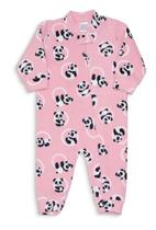 Macacão Infantil Soft Dedeka Baby Inverno com Zíper Estampado Feminino
