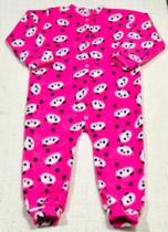 Macacão Infantil Soft Nova Coleção Panda Rosa