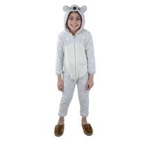 Macacão Infantil Tiptop Longo Pelucia Coala Cinza - 301209 Macacão Infantil Tiptop Longo Pelucia Coala Cinza - 301209