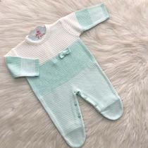 Macacão Infantil Tricot Bebê Maternidade Menina Cecília Macacão Infantil Tricot Bebê Maternidade Menina Cecília