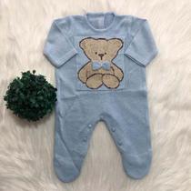Macacão Infantil Urso Sentado Gravata Macacão Infantil Urso Sentado Gravata