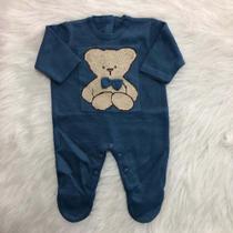 Macacão Infantil Urso Sentado Gravata Macacão Infantil Urso Sentado Gravata