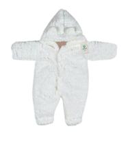 Macacão Inverno Teddy Branco com Orelhinhas Tam.M