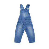 Macacão Jardineira Bebê Feminino Dipopini Jeans Azul - KBF02