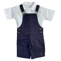 Macacão Jardineira Infantil Unissex Jeans - Varias Cores Macacão Jardineira Infantil Unissex Jeans - Varias Cores