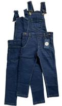 macacão jardineira jeans masculino juvenil menino TAM 10 12 14 E 16 ANOS - Cool kids