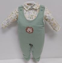 Macacão / Jardineira Longo Moletino Bebê Menino Zafielo 610