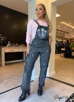 Macacão jeans bordado Macacão jeans bordado