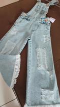 Macacão jeans infantil feminino
