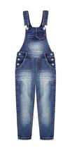 Macacão jeans KIDSCOOL SPACE Little Girls azul 3-4 anos