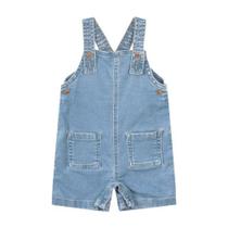 Macacão Jeans Menino Infantil G ao 3 Carinhoso Ref. 89187 - Malwee