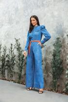 Macacão Jeans Pantalona Macacão Jeans Pantalona