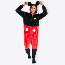 Macacão Kigurumi Adulto Mickey Tamanho P Macacão Kigurumi Adulto Mickey Tamanho P