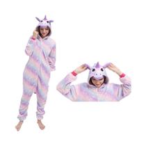 Macacão Kigurumi Com Capuz Para Adultos plus Size, Estampa De Animais Como Leão, Panda, Cervo E