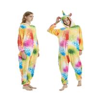 Macacão Kigurumi Com Capuz Para Adultos plus Size, Pijamas Com Zíper De Animais Como Leão, Panda,