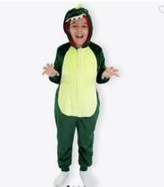 Macacao kigurumi infantil de 7 a 8 anos dinossauro 10071758 Macacao kigurumi infantil de 7 a 8 anos dinossauro 10071758