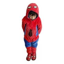 Macacao Kigurumi Infantil Fantasia Homem Aranha Marvel