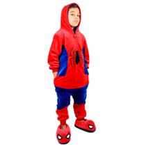 Macacão Kigurumi Infantil Spider-Man TAM 3-4anos