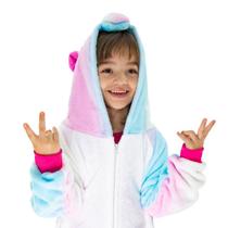 Macacão Kigurumi Infantil Unicórnio Tamanho 9-10 Anos