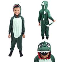 Macacão Kigurumi Infantil Zonacriativa Pijama Dinossauro Macacão Kigurumi Infantil Zonacriativa Pijama Dinossauro