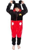 Macacão kigurumi - Mickey - Infantil 7/8 anos