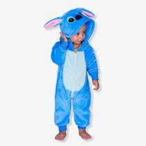 Macacão Kigurumi Pijama Fofinho Bebê 12 Meses Stitch Oficial - Zona Criativa Macacão Kigurumi Pijama Fofinho Bebê 12 Meses Stitch Oficial - Zona Criativa