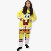 Macacão Kigurumi Pijama Infantil Bob Esponja Oficial
