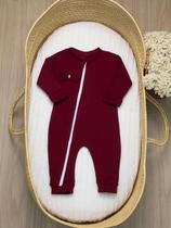 Macacão Lacinho Bebê Confortável Fofuxo Suave Toque Delicado Marsala Macacão Lacinho Bebê Confortável Fofuxo Suave Toque Delicado Marsala