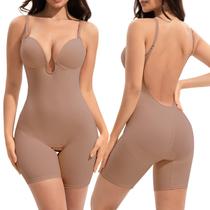 Macacão Leotard Slimers Backless Shapewear Tummy Control