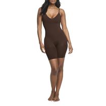 Macacão Leotard Spanx ASSETS Cami Midthigh marrom castanho 3X