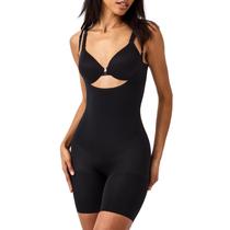 Macacão Leotard SPANX Power Open-Bust Mid-Tigh preto 1X