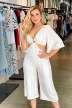 Macacão listras com lurex