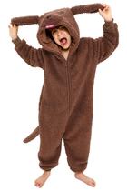 Macacão Loiahoer Kids Teens Brown Poodle Dog Costume S Macacão Loiahoer Kids Teens Brown Poodle Dog Costume S