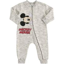 Macacão Longo Bebê Masculino Marlan Mickey Mouse em Moletom