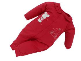 Macacão Longo Bebê Menina Letut Linha Paraiso Bordado 12758