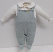 Macacão Longo Bebê Menina Plush Luxo Suedine Zafielo Ref 606 Macacão Longo Bebê Menina Plush Luxo Suedine Zafielo Ref 606