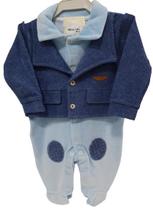 Macacão Longo Bebê Menino Inverno Chuquinha Baby Ref 7206 Macacão Longo Bebê Menino Inverno Chuquinha Baby Ref 7206