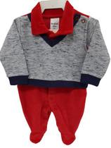 Macacão Longo Bebê Menino Inverno Enxoval Chuquinha Baby
