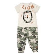 Macacão Longo Bebê Menino Lion Mescla - Hug Macacão Longo Bebê Menino Lion Mescla - Hug