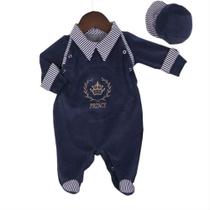 Macacão Longo de Plush para Bebê Daniel Marinho 02 peças