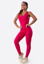 Macacão longo Feminino Costas Aberta Fitness Academia Macacão longo Feminino Costas Aberta Fitness Academia