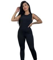 macacão longo feminino suplex academia TB moda fitness macacão longo feminino suplex academia TB moda fitness