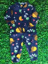 Macacão Longo Infantil Femenino Soft Estampas Variadas