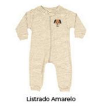 Macacão longo masculino e feminino bebê Inverno - Pronta entrega - marca hrradinho - cor amarelo, azul, salmão, white et