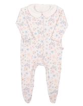 Macacão longo menina gola lese borboleta nini bambini