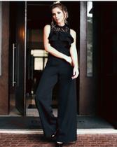 Macacão Longo Pantalona C/Babado e Bojo Fixo Macacão Longo Pantalona C/Babado e Bojo Fixo