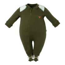 Macacão Longo para Bebê com Zíper Menino Verde Camping - Hug Macacão Longo para Bebê com Zíper Menino Verde Camping - Hug