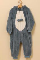 Macacão Longo Pelo Fofão Capuz Menino Forrado LessaKids 9276